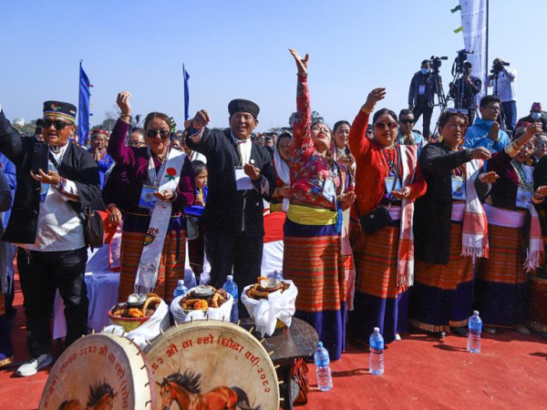 आज काठमाडौंको टुँडिखेलमा तामाङ समुदायले मनाए सोनाम ल्होछार
