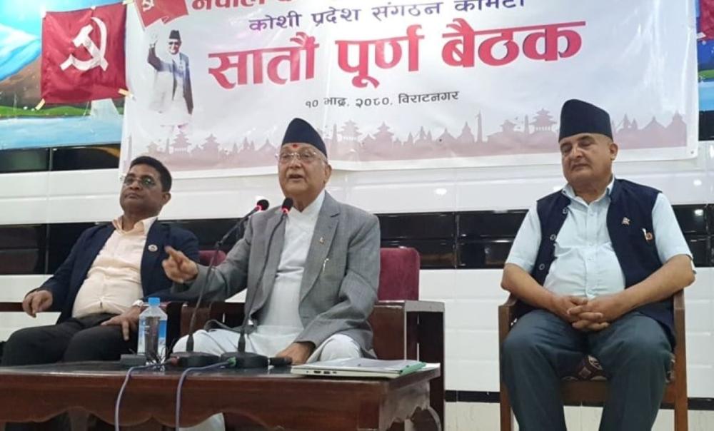 कोशी प्रदेशमा लोकतन्त्र विरुद्ध फोहोरी खेल भयो : ओली